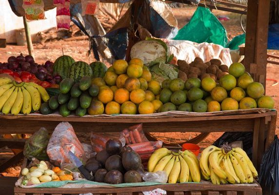 karatu fruit stand in tanzania